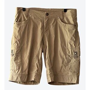 Kuhl Women's Size 8 Splash Cargo Hiking Shorts Tan 30" x 11"